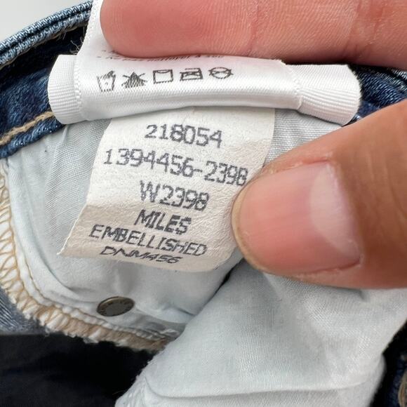 Paige Verdugo Ultra Skinny Studded Women's 28  Blue Denim Skinny Jeans - Picture 11 of 14